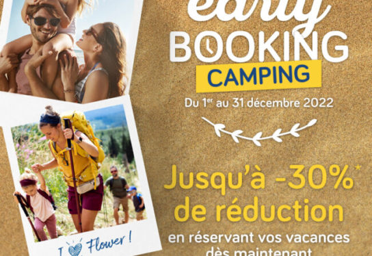 Flower Campings – Offre spéciale Early Booking ! Jusqu’à -30% de réduction